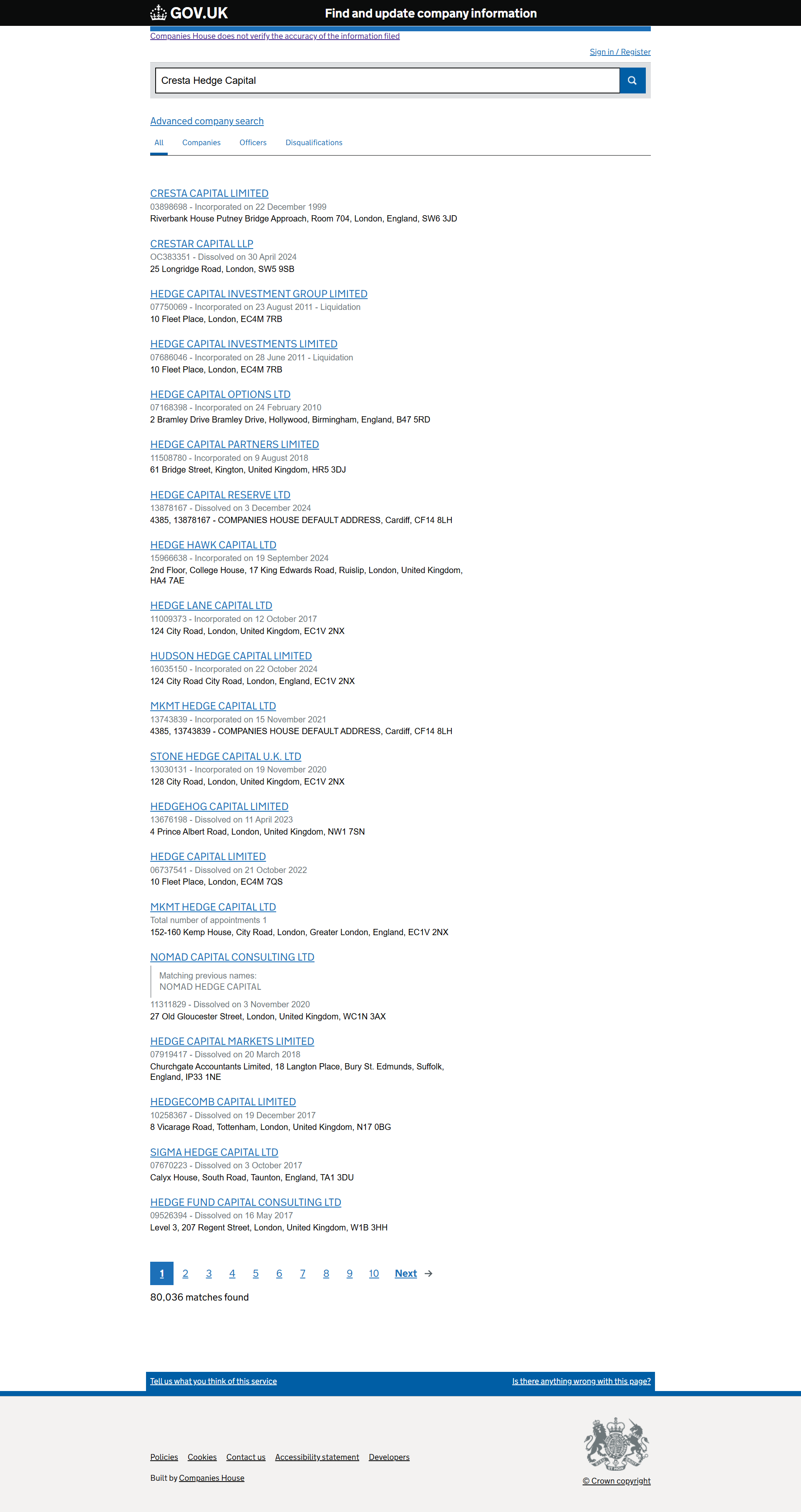UK Companies House