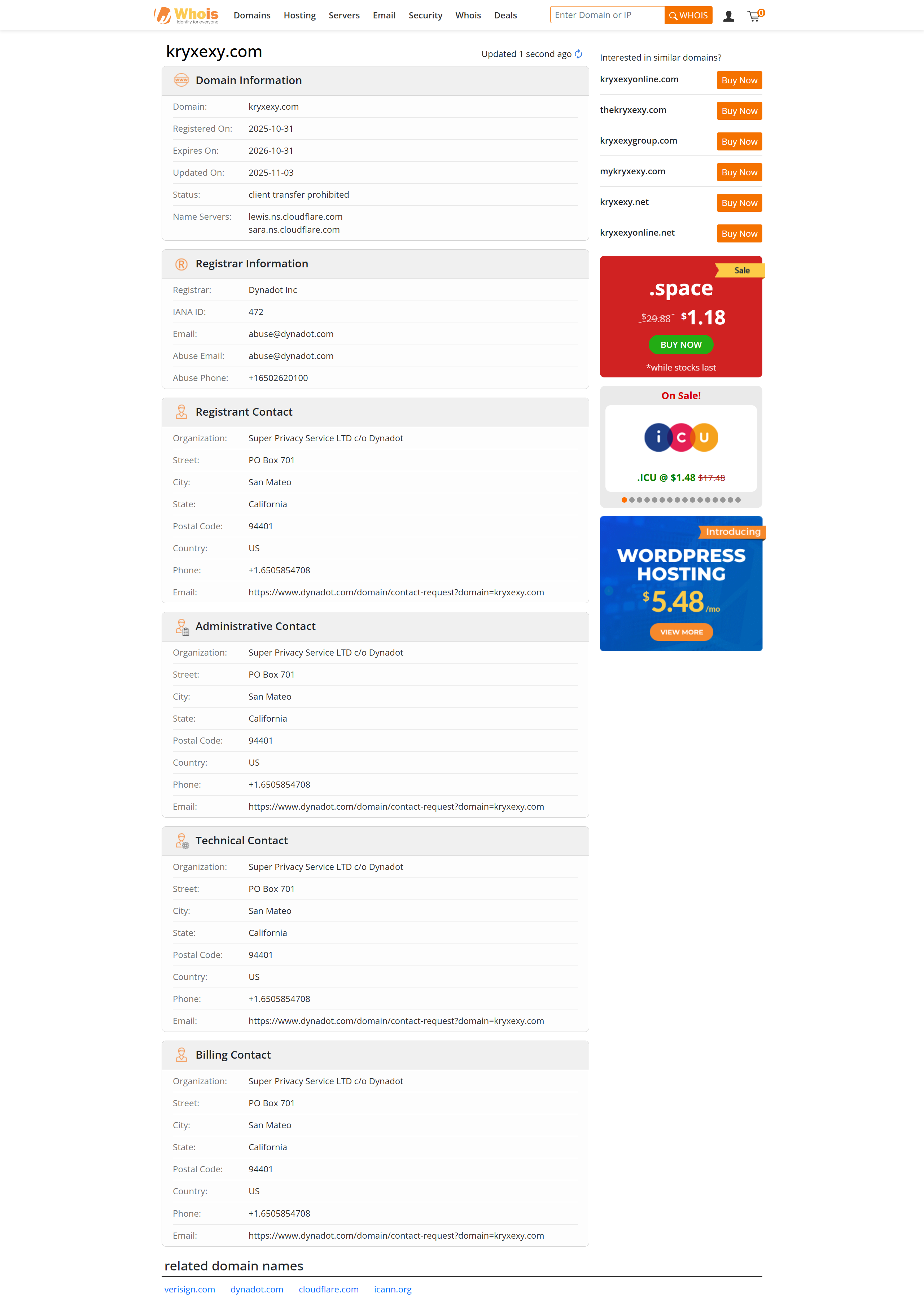 whois