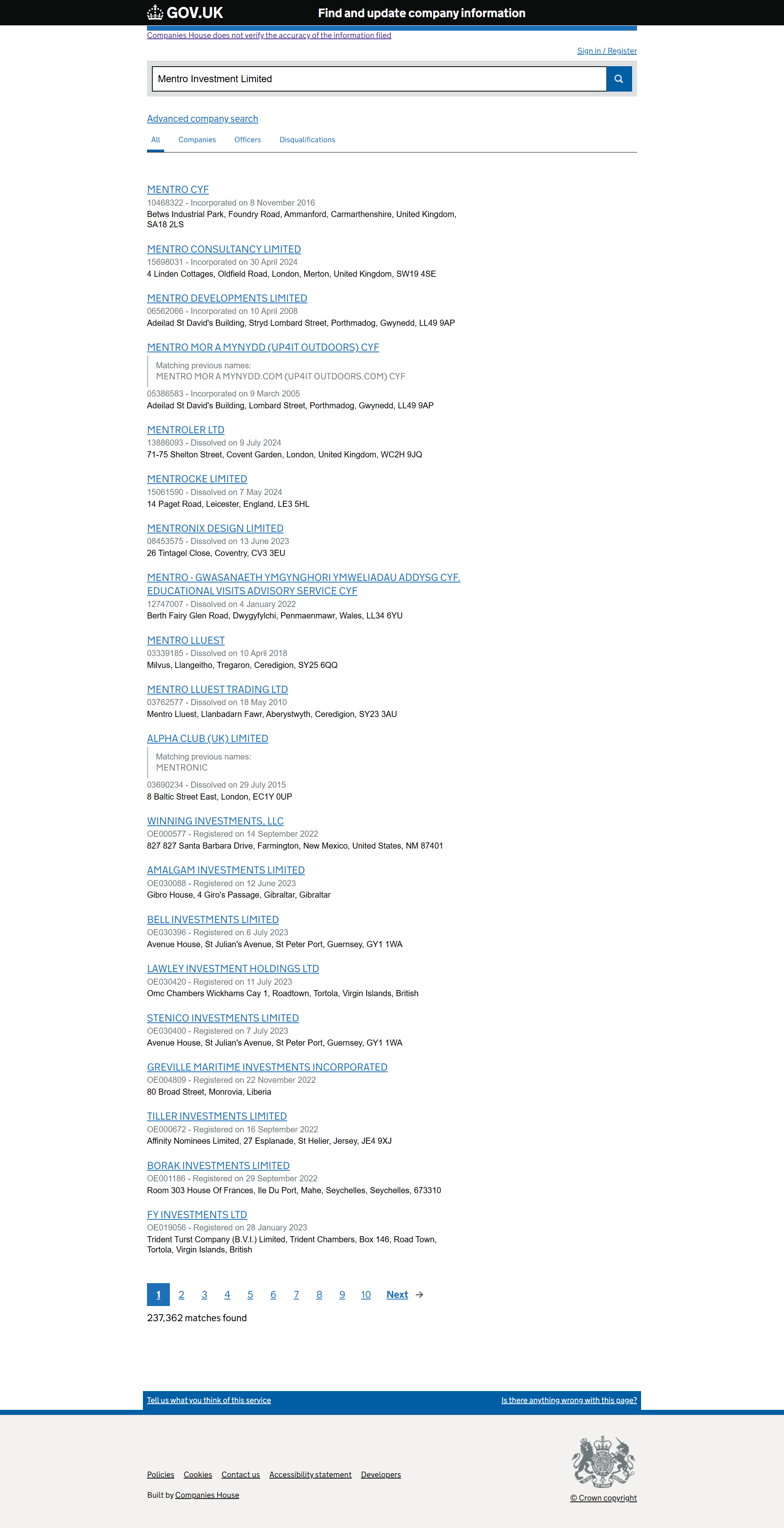 UK Companies House