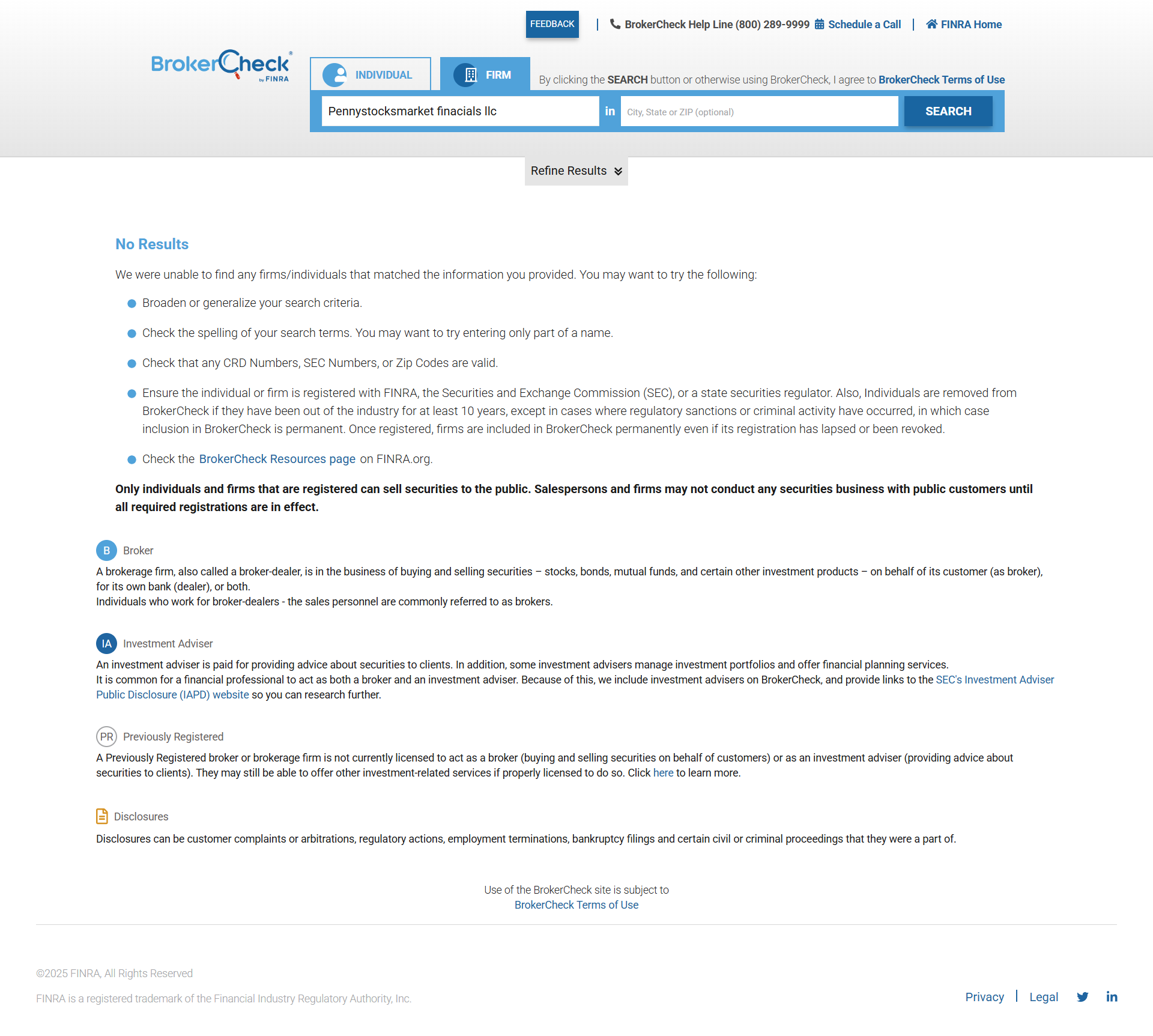 Financial Industry Regulatory Authority, Inc Official Website
